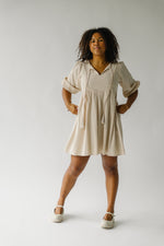 The Martinez Tie Detail Dress in Natural