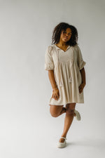 The Martinez Tie Detail Dress in Natural