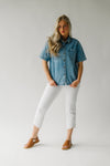 The Cassius Button-Up Blouse in Denim