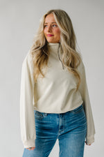 The Rawson Half Zip Pullover in Cream