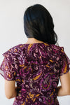 Piper & Scoot: The Bitsy Floral Ruffle Dress in Purple