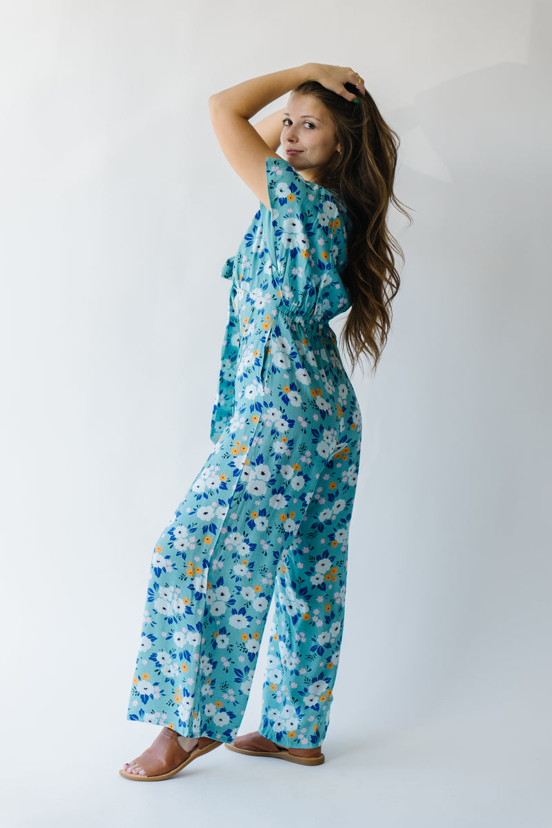 The Dalton Floral Jumpsuit in Blue – Piper & Scoot