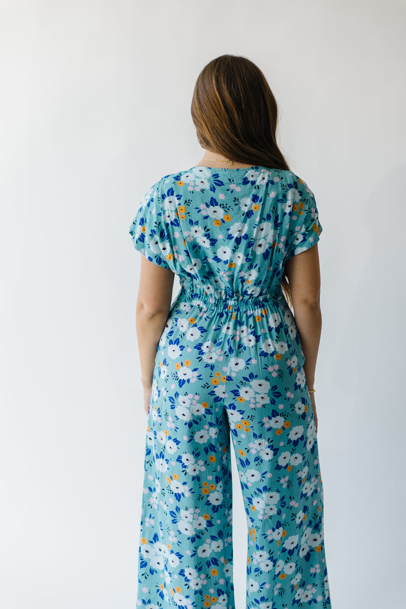 The Dalton Floral Jumpsuit in Blue – Piper & Scoot