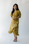 The Melia Eyelet Detail Wrap Dress in Sunrise