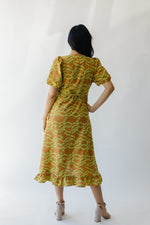 The Melia Eyelet Detail Wrap Dress in Sunrise