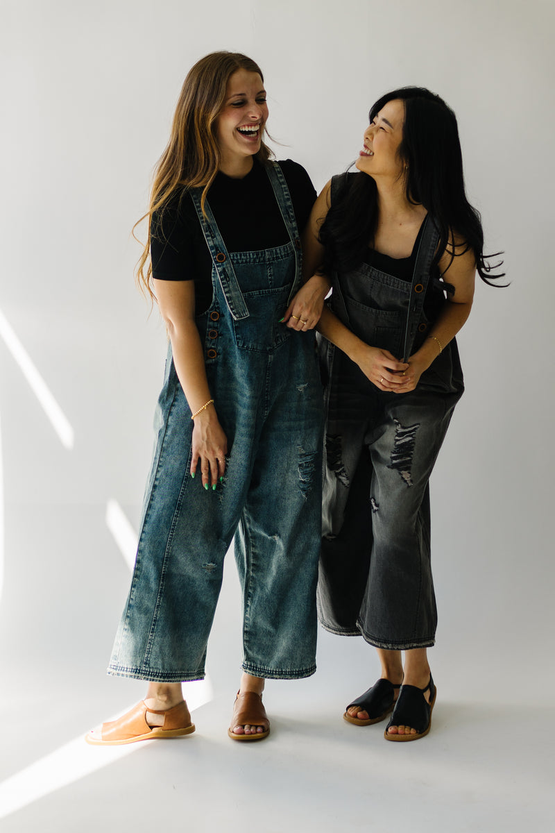 The Quentin Wide Leg Jumpsuit in Black