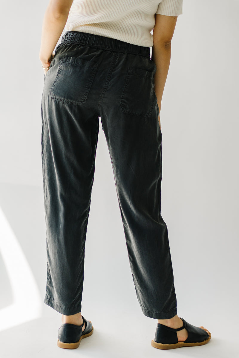 The Persephone Drawstring Pant in Vintage Black