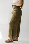 The Alva Wide Leg Pants in Olive