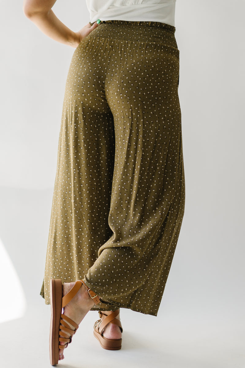 The Alva Wide Leg Pants in Olive