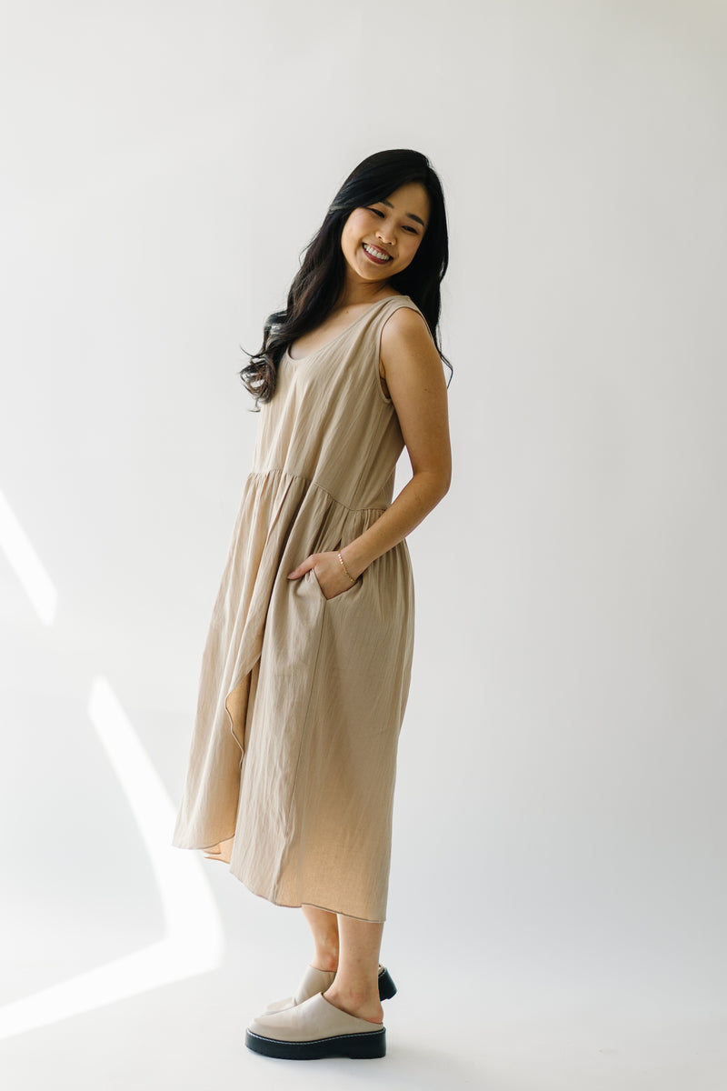 The Reeser Tank Midi Dress in Dune