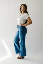 The Ramona High Rise Wide Leg Jeans in Medium Indigo