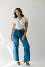 The Ramona High Rise Wide Leg Jeans in Medium Indigo