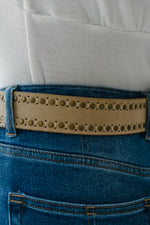 Free People: We The Free Alpine Studded Belt in Cream