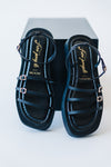 Free People: Fionna Strappy Platform Sandals in Black