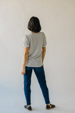 The Sunmore Stripe Tee in Ivory + Black