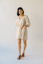 The Martinez Tie Detail Dress in Natural