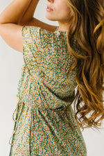 The Leavenworth Floral Midi Dress in Green