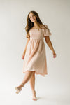The Ria Puff Sleeve Dress in Blush