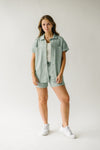 The Marlin Button-Up Jacket in Sage