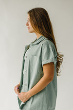 The Marlin Button-Up Jacket in Sage