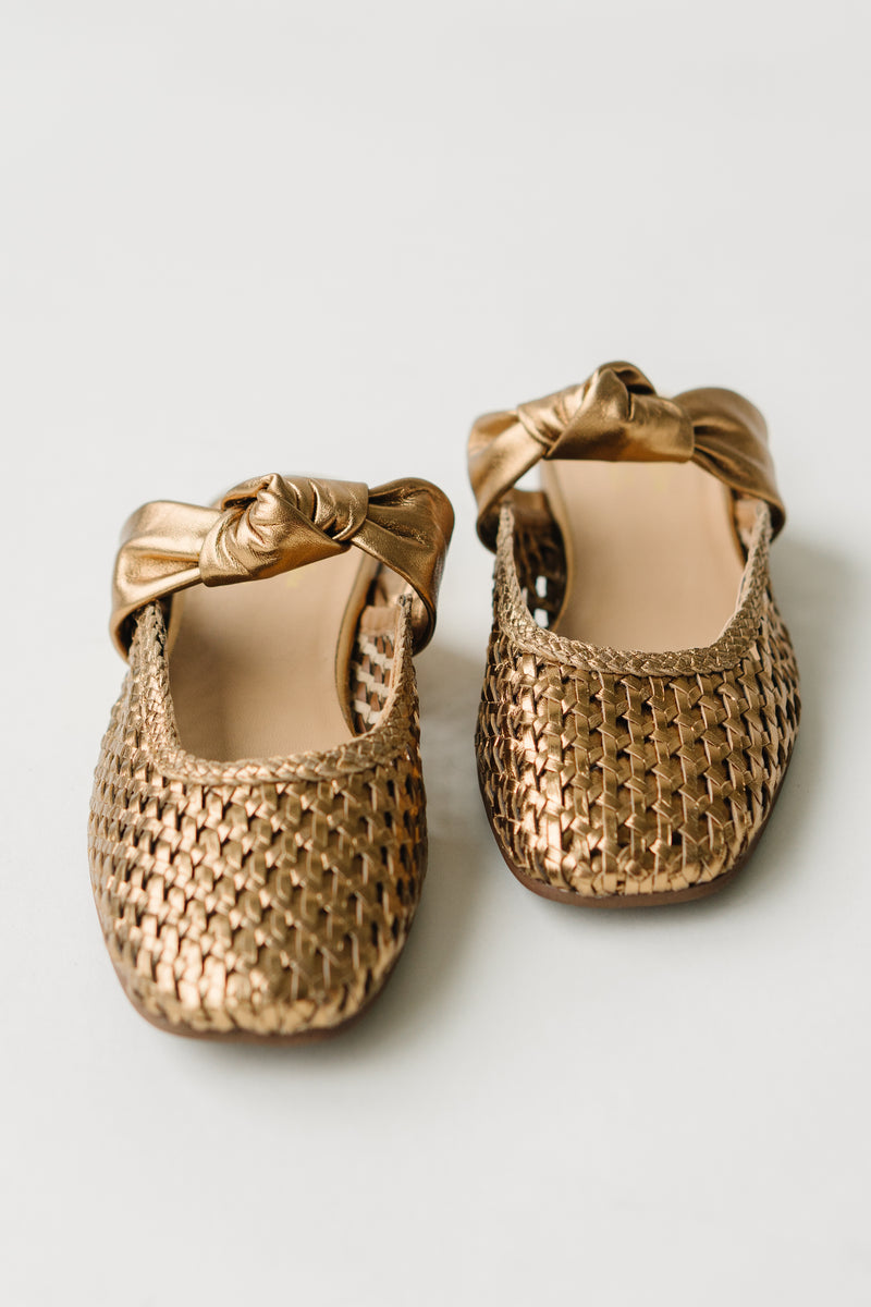 Seychelles: Art Deco Mule in Bronze