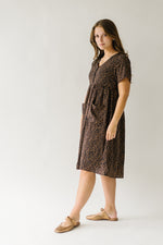 The Whitworth Button-Up Dress in Midnight