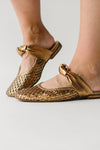 Seychelles: Art Deco Mule in Bronze