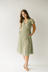 The Leavenworth Floral Midi Dress in Green