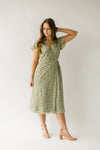 The Leavenworth Floral Midi Dress in Green