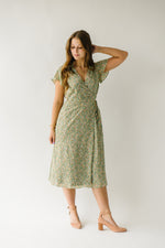 The Leavenworth Floral Midi Dress in Green