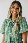The Wheatley Tie Detail Maxi Dress in Green