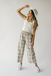 The Waterford Gingham Pant in Natural