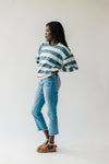 The Claremont Striped Pullover in Blue + Cream