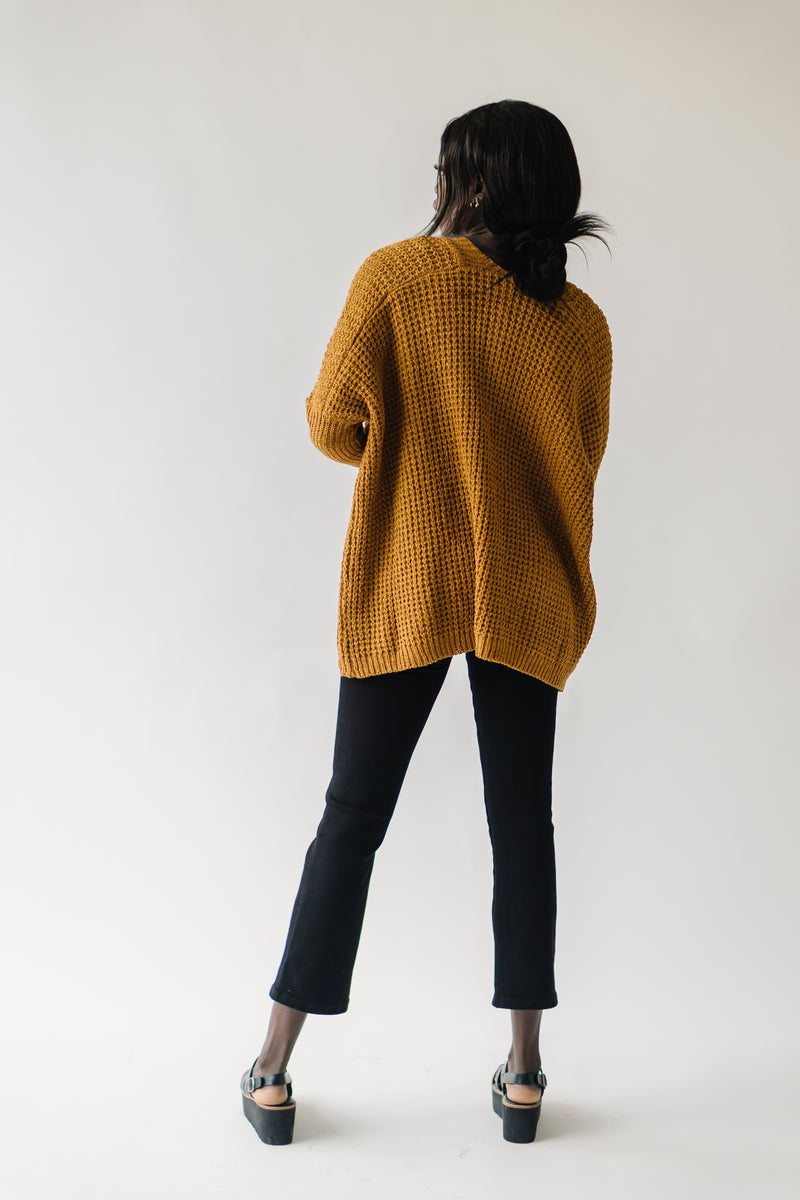 The Hopedale Crochet Cardigan in Camel