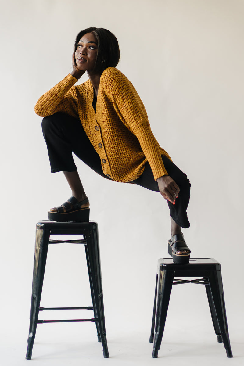 The Hopedale Crochet Cardigan in Camel
