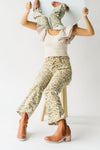 The Beth Corduroy Pants in Mustard Floral