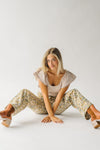 The Beth Corduroy Pants in Mustard Floral
