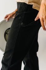 Denim: High Rise Carpenter Jean in Black