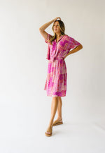 Piper & Scoot: The San Lucas Patchwork Skirt in Fuchsia