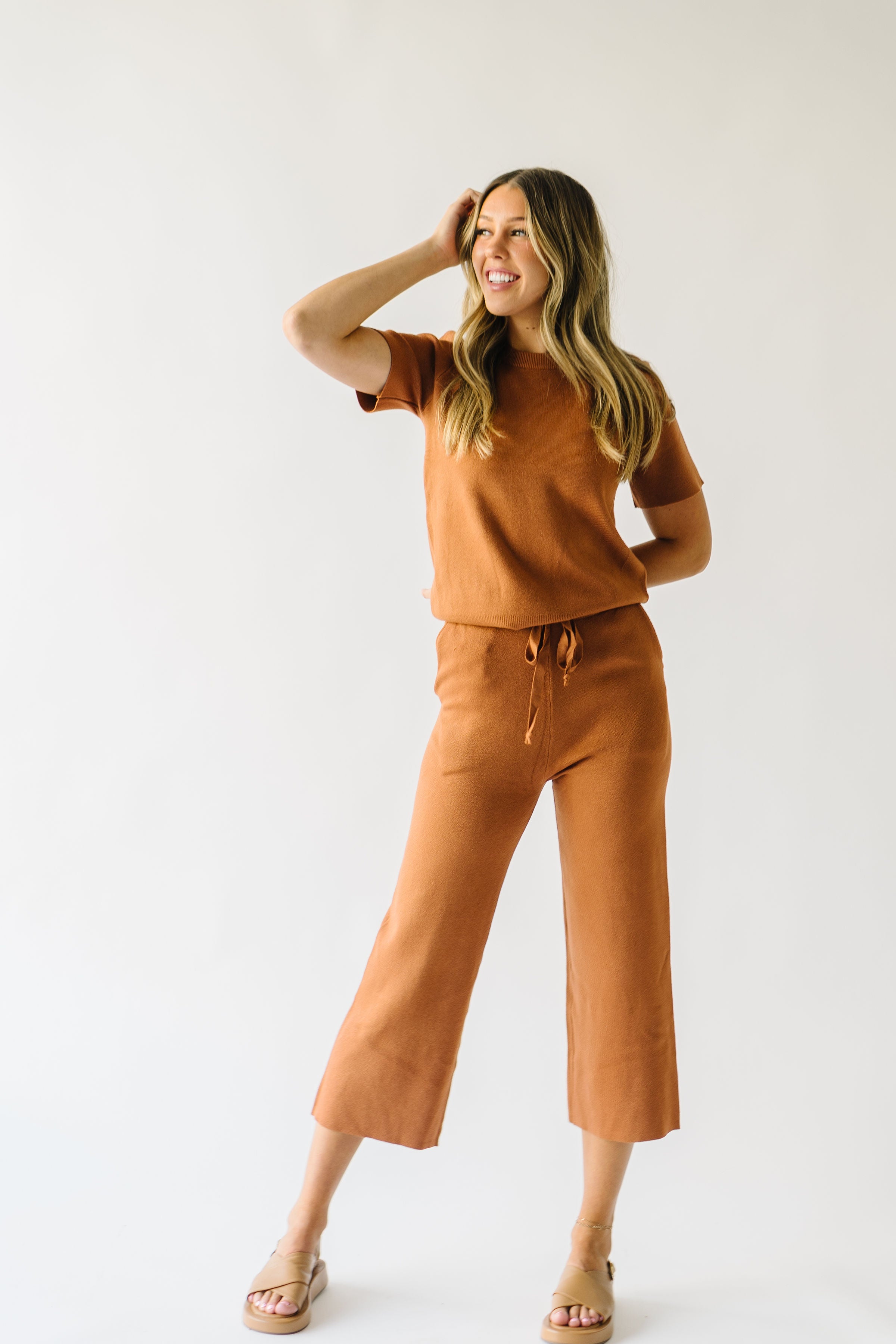The Nala Wide Leg Sweater Pant in Brown – Piper & Scoot