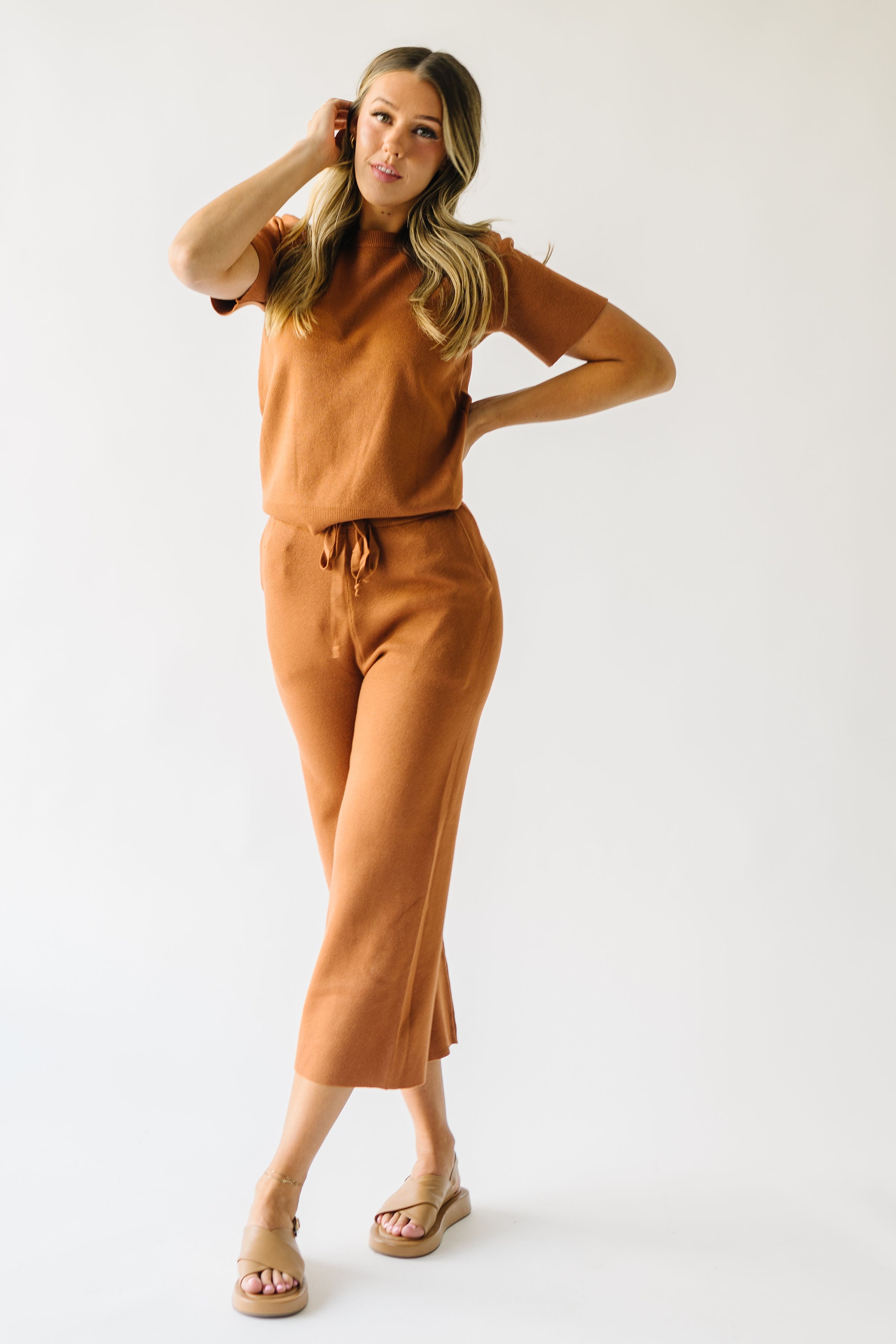 The Nala Wide Leg Sweater Pant in Brown – Piper & Scoot