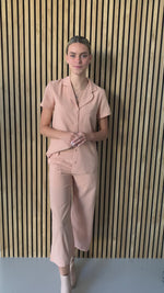 The Lylah Belted Trouser in Peach