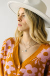 The Jarman Daisy Detail Cardigan in Camel