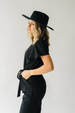 Piper & Scoot: The Bianca Cinch Jumpsuit in Black