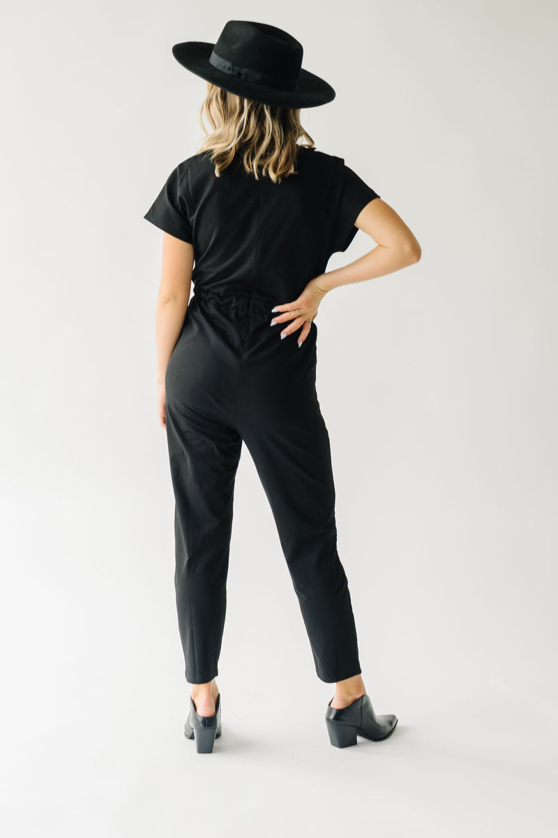 Piper & Scoot: The Bianca Cinch Jumpsuit in Black