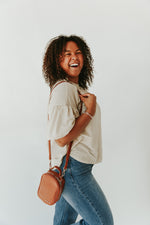 The Beaumont Bubble Sleeve Blouse in Stone