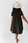 The Faya Basic Pocket Dress in Black