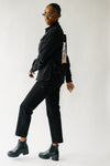 The Distressed Vegas Jacket in Black Denim