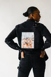 The Distressed Vegas Jacket in Black Denim