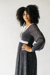 The Yelinda Lace Detail Midi Dress in Black